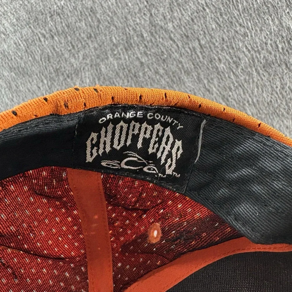 Orange County Choppers Orange Mesh Baseball Hat/Cap Bio-Domes Headgear Strapback